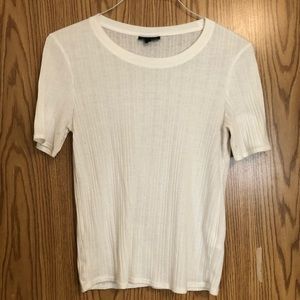 Topshop White ribbed tshirt